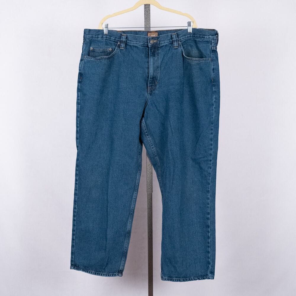 CE Schmidt Workwear Men's Denim Jeans 100% Cotton Medium Wash Size 44 x 29